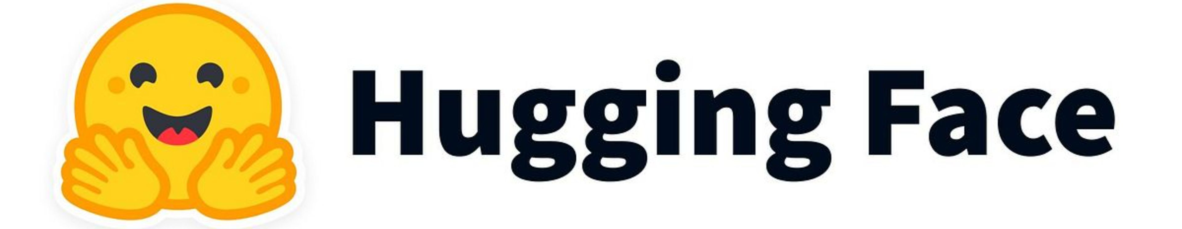 Logotipo de Hugging Face junto al nombre del servicio.